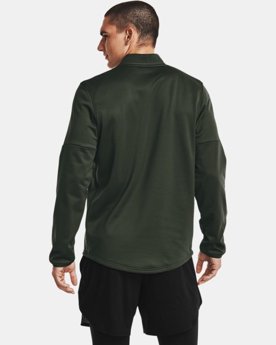 Men's ColdGear® Fleece ½ Zip, Green, pdpMainDesktop image number 1